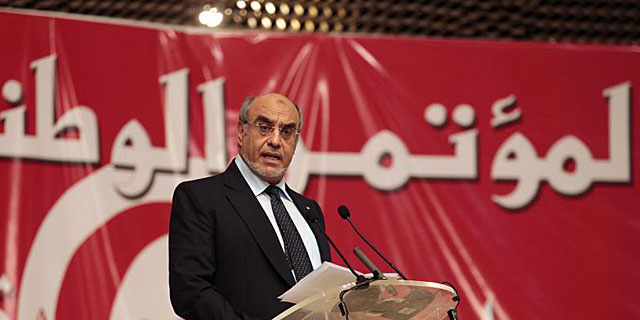 Hamadi Jebali, primer ministro tunecino, durante un mitin. | Reuters