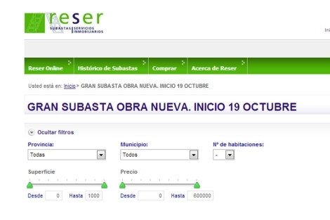 Reser ofrece subastas on-line de inmuebles propiedad de Bankia. | EM