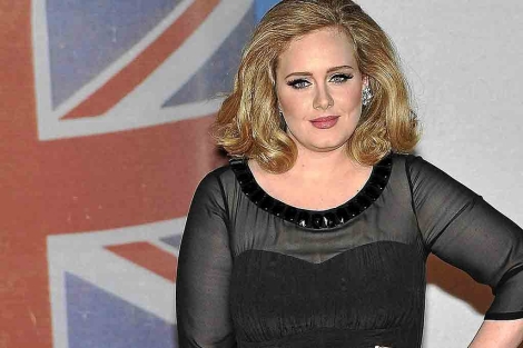 La cantante Adele, en la entrega de los premios Brit de la msica. | Efe