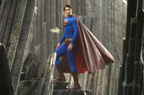 El periodista Clark Kent convertido en Superman.