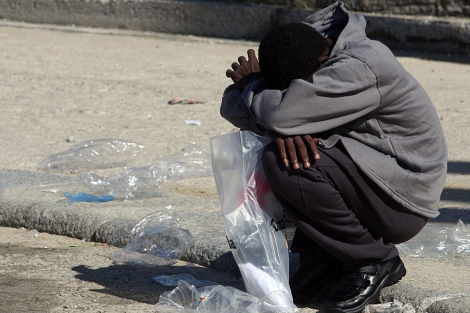 Uno de los inmigrantes llegados en patera a Tarifa. | Fco. Ledesma