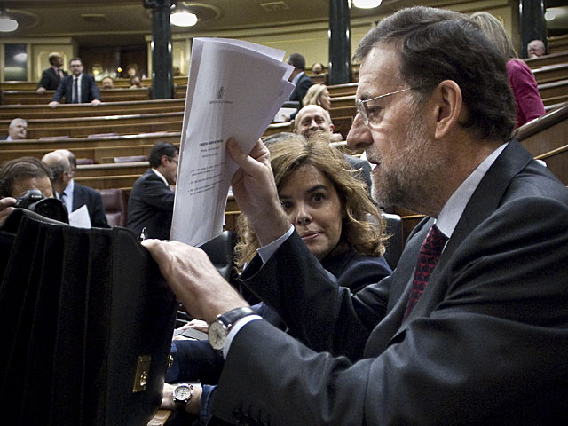 Mariano Rajoy, esta maana en el Congreso. | Alberto Di Lolli