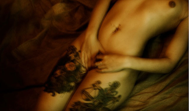 Una imagen de la exposición sobre los orgasmos femeninos. | Nicolas Guérin [VEA MÁS FOTOS]