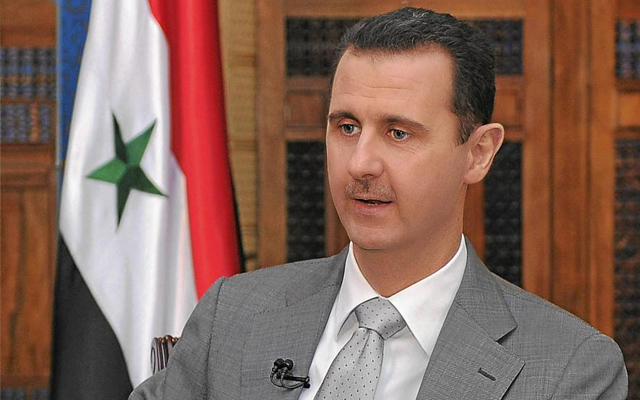 El presidente de Siria durante una entrevista concedida a la televisin rusa. | Reuters