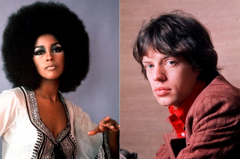 Mick Jagger y Marsha Hunt, en dos imgenes de la poca. | EM/Gtres