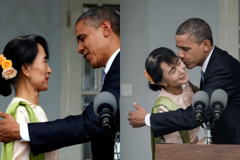 Obama en su visita histrica a Birmania en apoyo a las reformas democrticas. | Efe | Afp