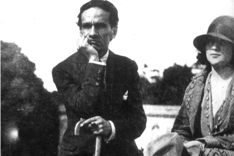 Csar Vallejo, con su compaera en Pars en 1929. | EL MUNDO.es