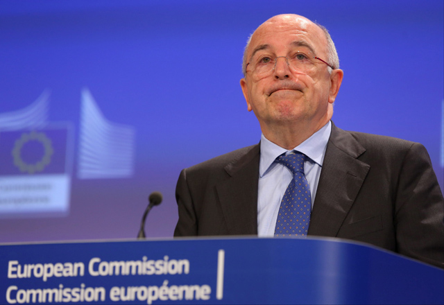 El comisario europeo de Competencia, Joaquín Almunia. | Efe