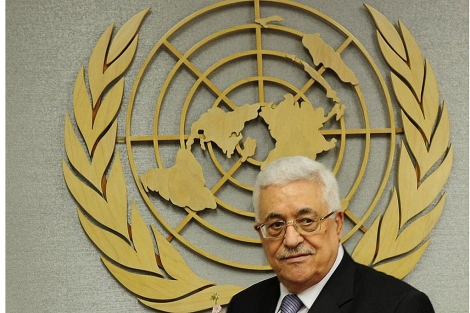El presidente palestino, Mahmud Abas, en la ONU. | Afp