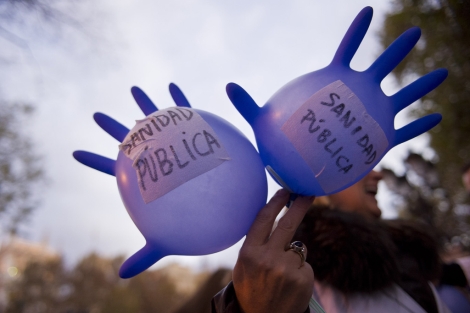 Manifestacin a favor de la sanidad pblica en Madrid.| Gonzalo Arroyo