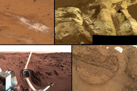 Mosaico de los distintos tipos de suelo en los que ha estado 'Curiosity'.| NASA