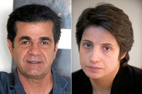 Yafar Panahi y Nasrin Sotoudeh. | Afp