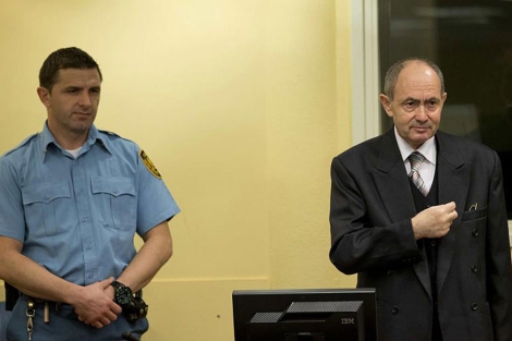 Zdravko Tolimir, poco antes de escuchar su cadena perpetua en La Haya. | Reuters