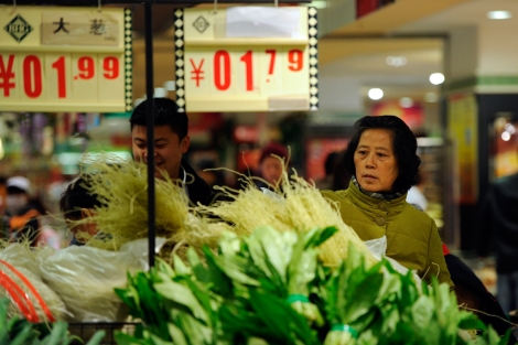 Mercado en Hefei, al Este de China. | Afp