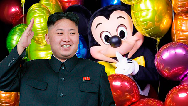 Fotomontaje de Kim Jong-un con el ratn Mickey. | AFP / KCNA va KNS /