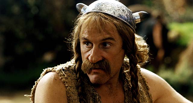 Grard Depardieu, caracterizado como Astrix.