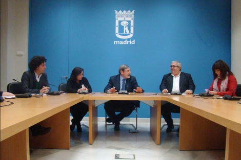 Lissavetzky, en la reunin permanente celebrada por su grupo en el ayuntamiento. | PSOE