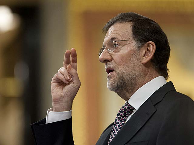 El presidente del Gobierno, Mariano Rajoy, durante su comparecencia. | Gonzalo Arroyo