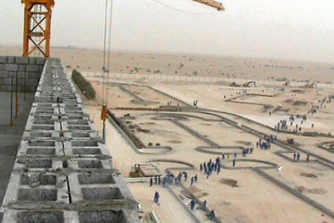 Construccin, en 2009, de la Academia Militar de Doha (Qatar) por Ecisa. | E.M.