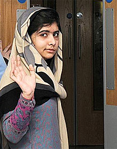 Malala, en el hospital britnico.| Reuters