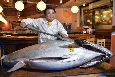 Kiyoshi Kimura, presidente de la cadena de restaurantes Sushi-Zanmai. | Afp