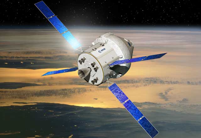 Recreacin artstica del mdulo europeo de la nave Orion. | ESA