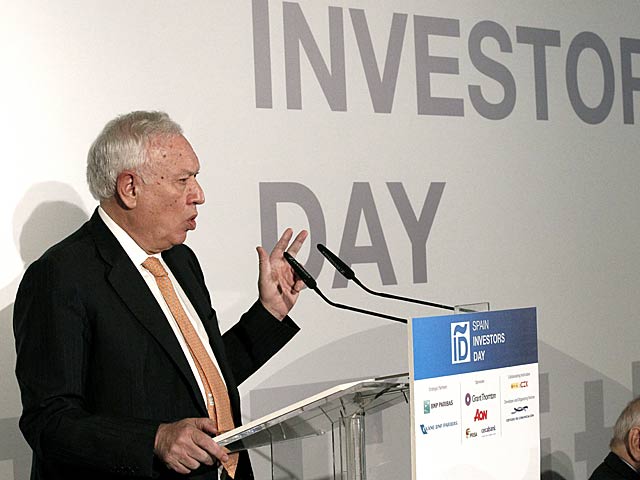 El ministro Jos Manuel Garca-Margallo en la clausura del Spain Investors Day, hoy, en Madrid. | Paco Campos / Efe