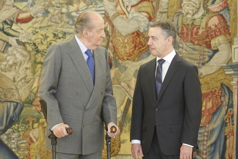 El Rey Juan Carlos Con el lehendakari Iigo Urkullu. | J. Ayma