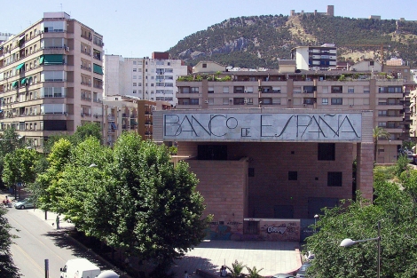 Imagen panormica del antiguo Banco de Espaa en Jan. | Manuel Cuevas