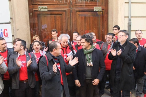 Ximo Puig junto a los alcaldes socialistas de municipios de Castelln | E.M.
