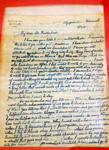 Una carta de Gandhi dirigida al arquitecto alemn. | Efe