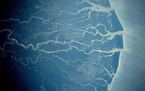 Imagen area del delta del ro Nger. | E.M.