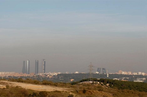 'Boina' de contaminacin en Madrid. | Diego Sinova