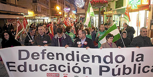 Manifestacin por la educacin pblica en Crdoba el pasado diciembre. | Foto: Madero Cubero