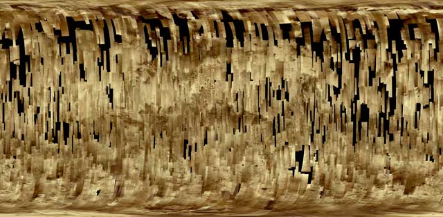 Mosaico de 2.700 imgenes de la superficie marciana captadas por la sonda Mars Express. | ESA