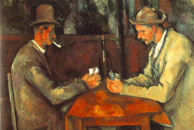 'Los jugadores de cartas', de Paul Czanne.
