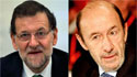 Imagen de Rajoy y Rubalcaba