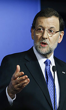Rajoy, en rueda de prensa. | Efe