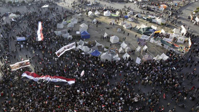 La plaza Tahrir, epicentro del cambio en Egipto, das atrs. | Reuters