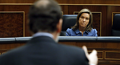 Rajoy y Mato, hoy en el Congreso. | Efe