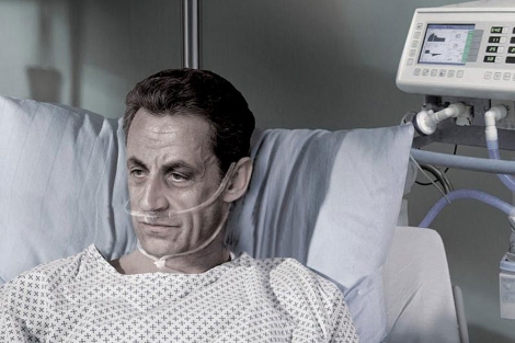 Campaa a favor de la 'muerte digna' en la que se utiliz la imagen de Nicolas Sarkozy. | Afp