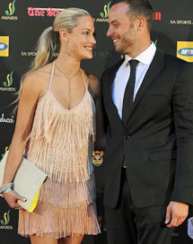 Imagen de Pistorius y su novia, el pasado noviembre.