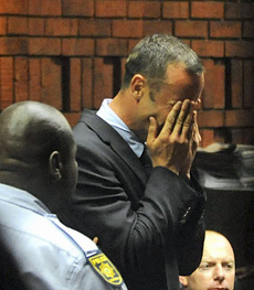 Imagen de Pistorius llorando ante el tribunal