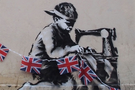 El grafiti 'robado' de Banksy.