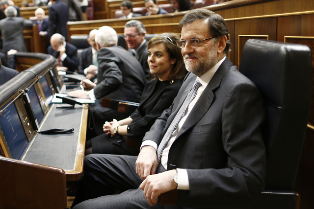El presidente del Gobierno, Mariano Rajoy, durante sobre el estado de la Nacin. | Diego Crespo