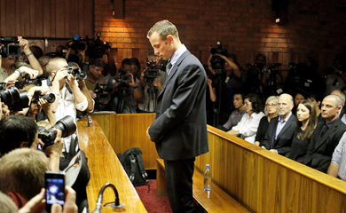 Imagen de Oscar Pistorius, a la espera de conocer la decisin del juez. | Reuters