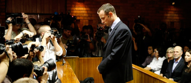 Imagen de Oscar Pistorius, a la espera de conocer la decisin del juez. | Reuters