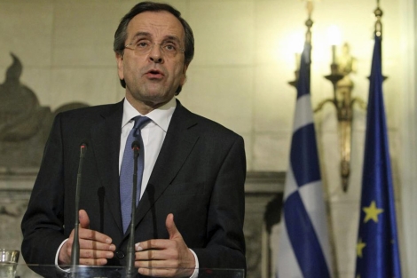 El presidente del Gobierno del conservador griego, Andonis Samars. | Efe