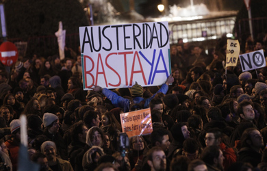 Manifestantes en Madrid. | Alberto Di Lolli MS FOTOS