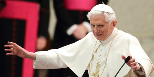 El papa Benedicto XVI , el pasado 14 de febrero. | C. Peri